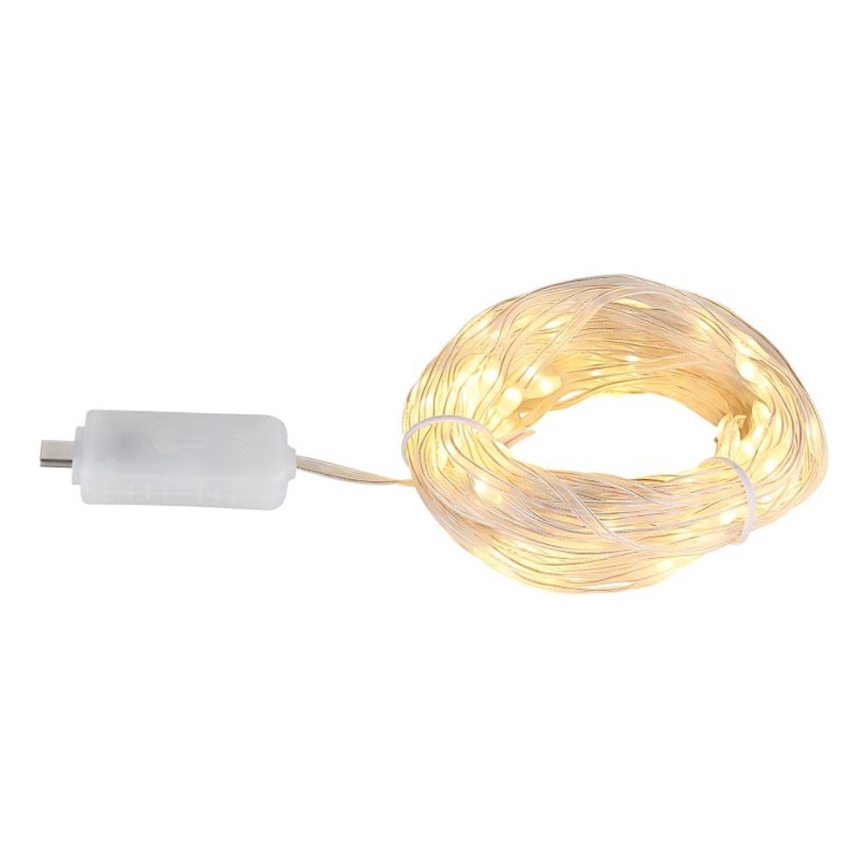Globo - LED Strip 100xLED/0,06W/5V 10 m 8 functies