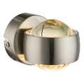 Globo - LED-wandlamp LED/7W/230V 3000K mat chroom