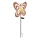Globo - LED zonnelamp LED/3V IP44 300 mAh roestkleurige vlinder