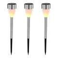 Globo - LOT 3x Lampe solaire 3xLED/0,06W/1,2V IP44 200 mAh