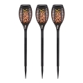 Globo - LOT 3x Lampe solaire LED/0,1W/3V IP44 200 mAh