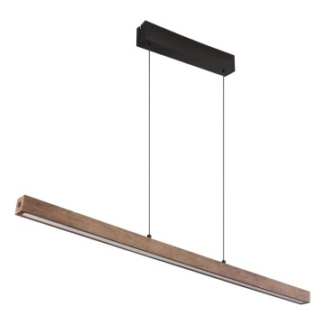 Globo - Lustre LED dimmable à commande tactile sur câble LED/24W/230V + LED/3W 3000K marron