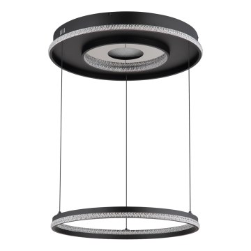 Globo - Lustre LED dimmable sur câble LED/54W/230V 2700-6500K Ø 60 cm noir + télécommande