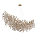 Globo - Luxe kroonluchter aan kabels 16xE14/40W/230V goudkleurig