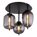 Globo - Opbouwlamp 3xE14/40W/230V zwart
