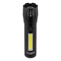 Globo - Oplaadbare LED-zaklamp LED/3W/5V + COB/3W 5500K 1200 mAh