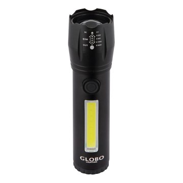 Globo - Oplaadbare LED-zaklamp LED/3W/5V + COB/3W 5500K 1200 mAh