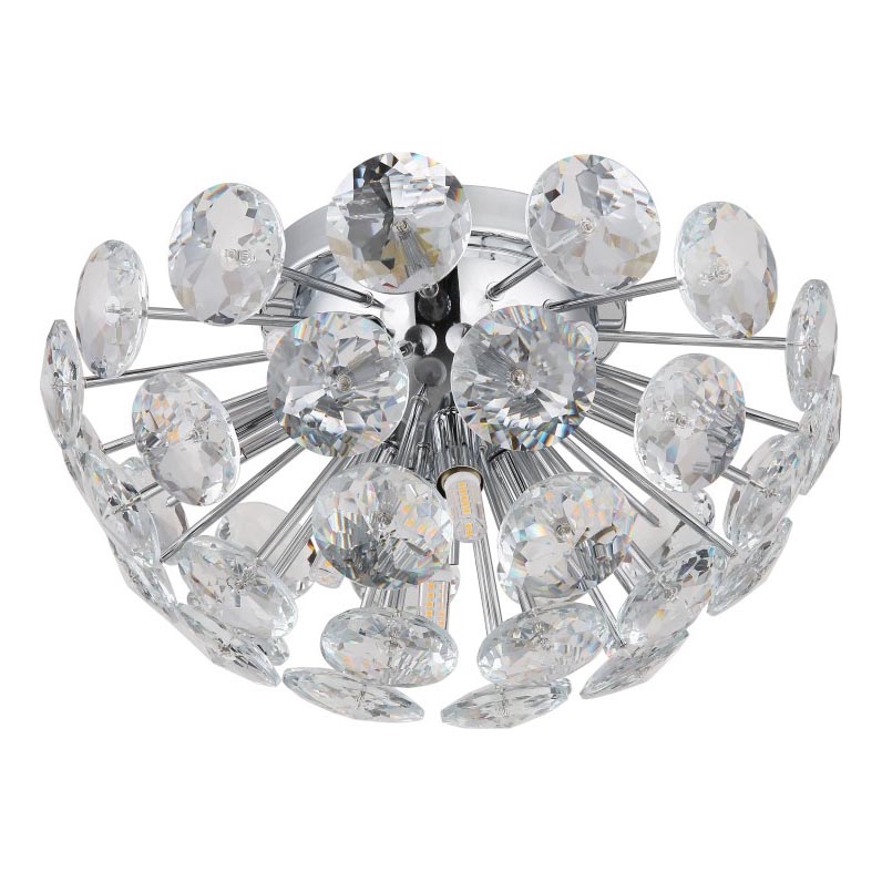 Globo - Plafondlamp 10xG9/7W/230V glanzend chroom diameter 39 cm