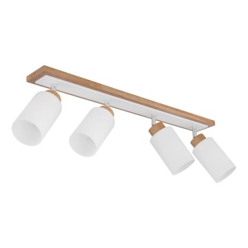 Globo - Plafondspot 4xE27/60W/230V beige/wit