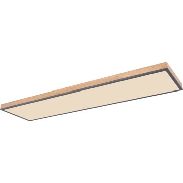 Globo - Plafonnier à intensité variable LED/36W/230V 2700-6500K + télécommande marron/gris