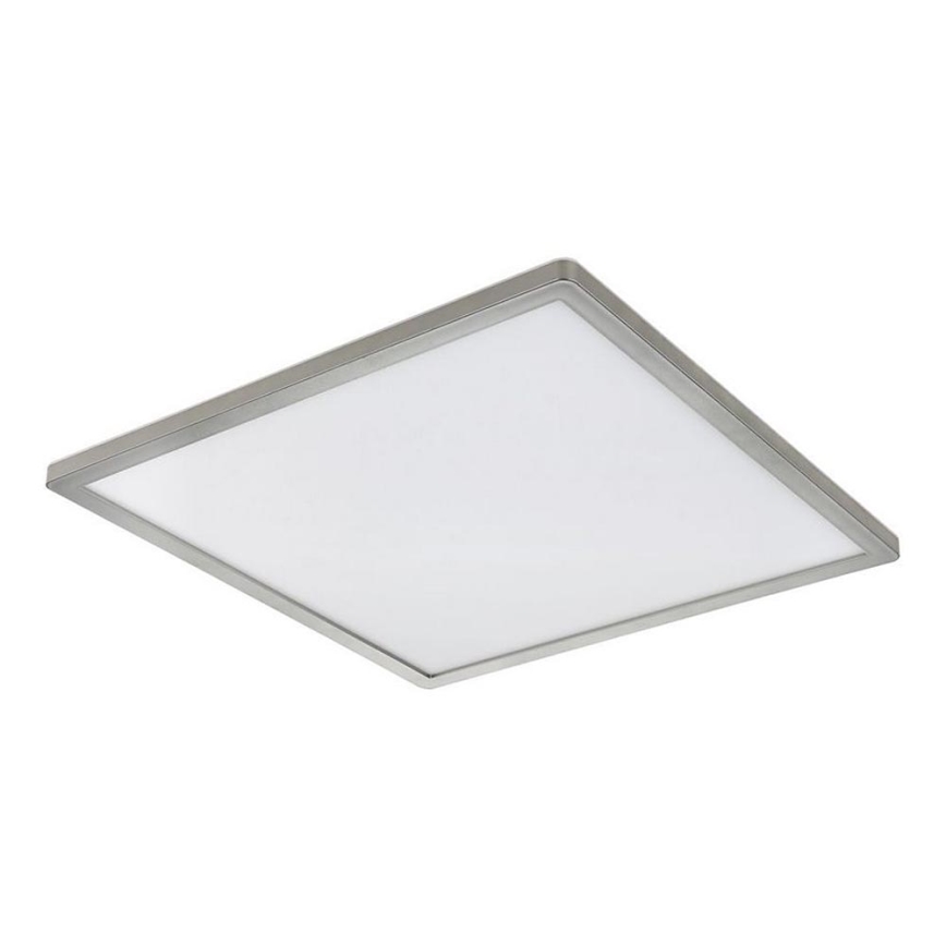 Globo - Plafonnier à intensité variable salle de bain LED/24W/230V 42x42 cm IP44 chrome mat