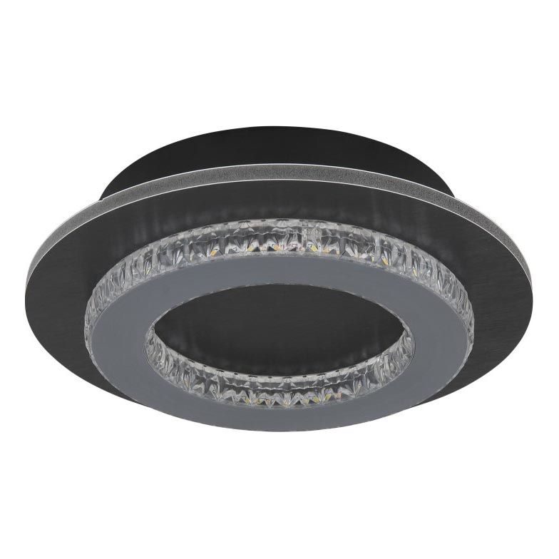 Globo - Plafonnier LED/12W/230V 3000/4000/6500K Ø 20 cm anthracite