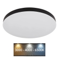 Globo - Plafonnier LED/50W/230V 3000K/4000K/6500K d. 50 cm noir