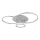 Globo - Plafonnier LED dimmable LED/54W/230V 2700-6500K 90x70 cm argenté + télécommande