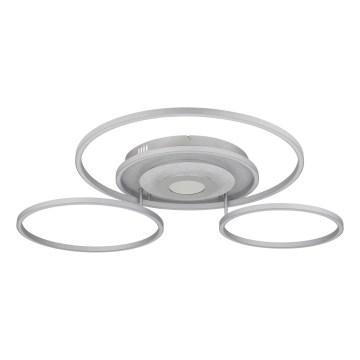 Globo - Plafonnier LED dimmable LED/60W/230V 2700-6500K 80,8x99,2 cm argenté + télécommande