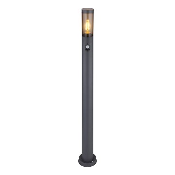 Globo - Sensorlamp voor buiten 1xE27/15W/230V IP44 110 cm zwart
