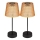 Globo - SET 2x LED Solar lamp LED/0,06W/3V IP44 40 mAh oranje
