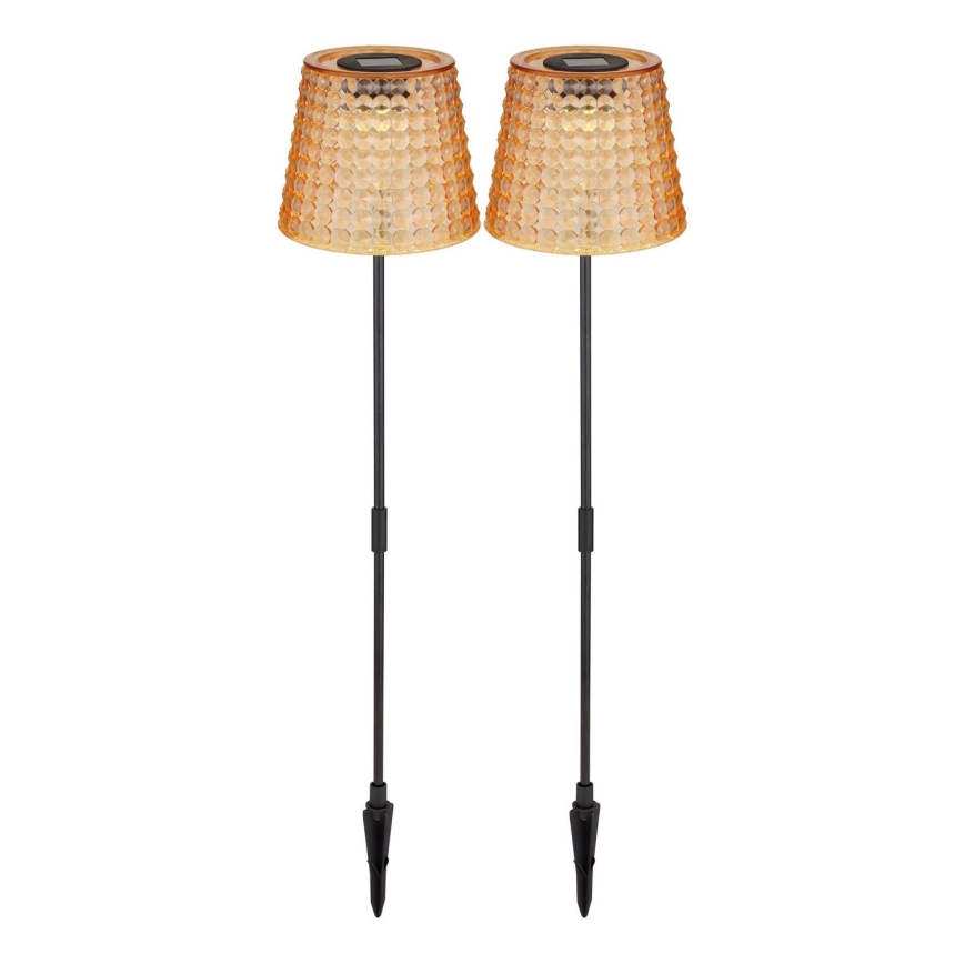 Globo - SET 2x LED Solar lamp LED/0,06W/3V IP44 oranje