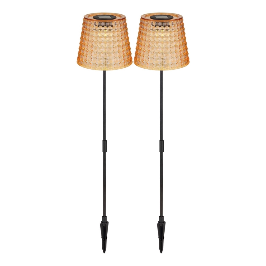 Globo - SET 2x LED Solar lamp LED/0,06W/3V IP44 oranje