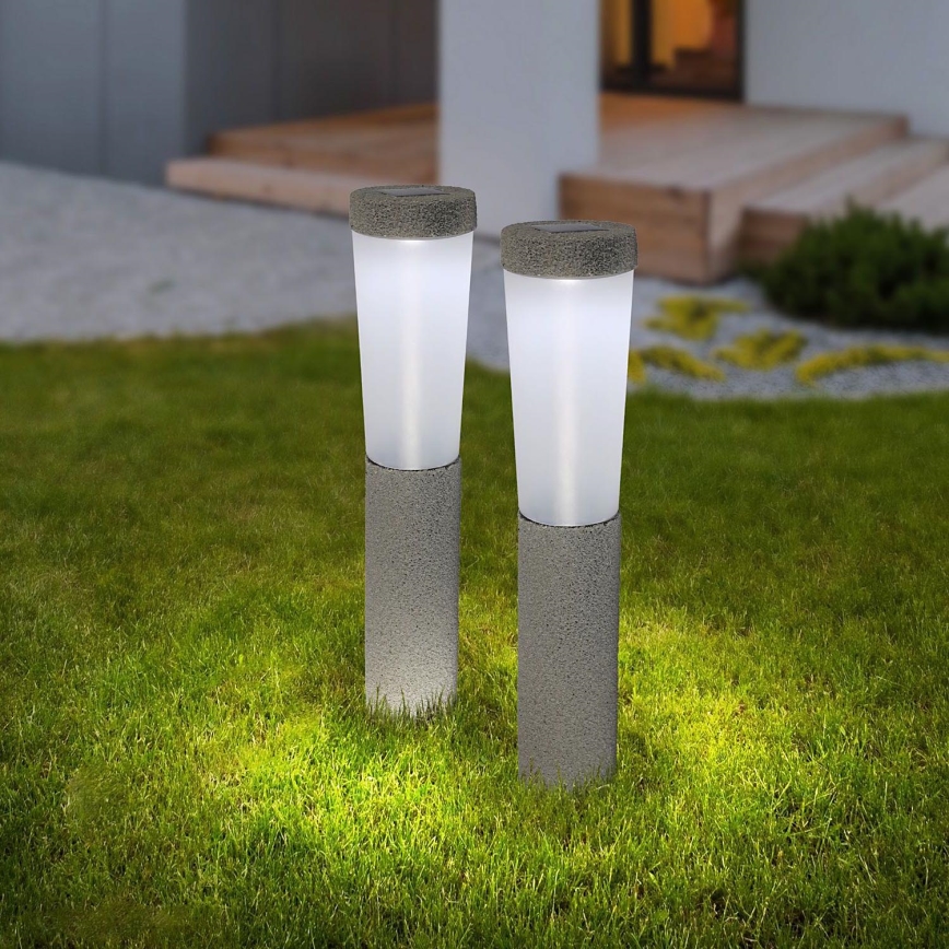 Globo - SET 2x LED Solar lamp LED/0.1W/3V 6000K IP44