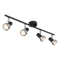 Globo - Spot  4xGU10/25W/230V noir/argent