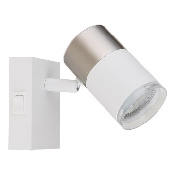 Globo - Spot mural 1xGU10/25W/230V blanc/chrome mat
