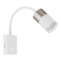 Globo - Spot mural 1xGU10/25W/230V blanc/chrome mat