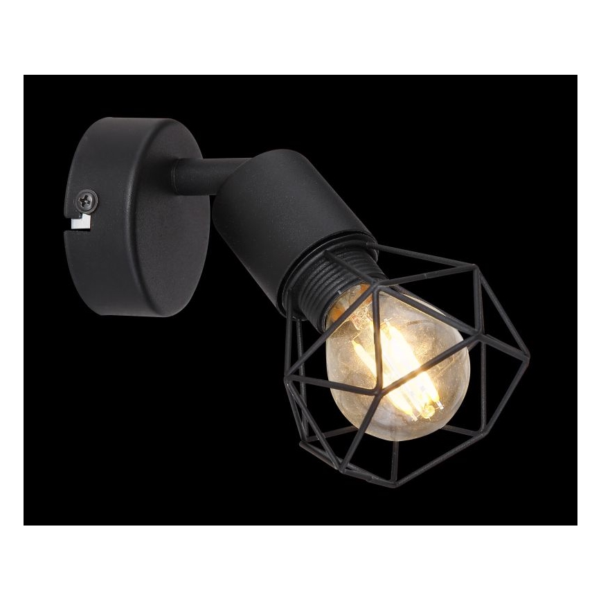 Globo - Spot mural LED 1xE14/6W/230V noir