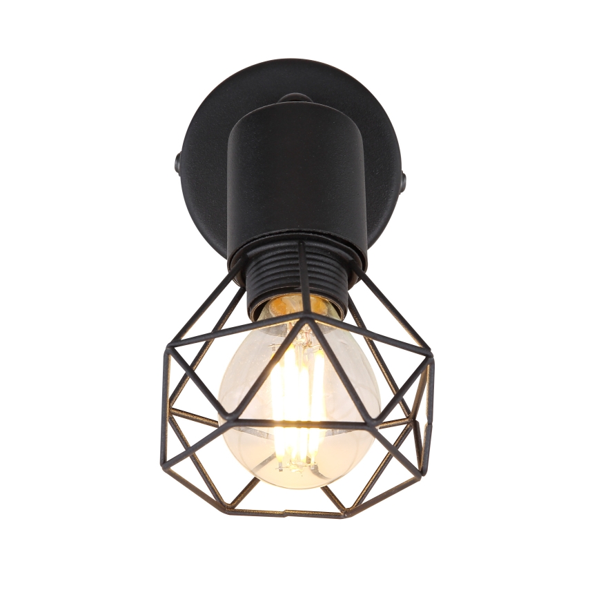 Globo - Spot mural LED 1xE14/6W/230V noir