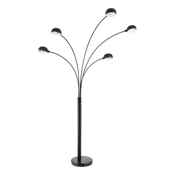 Globo - Staande lamp 5xE14/40W/230V zwart