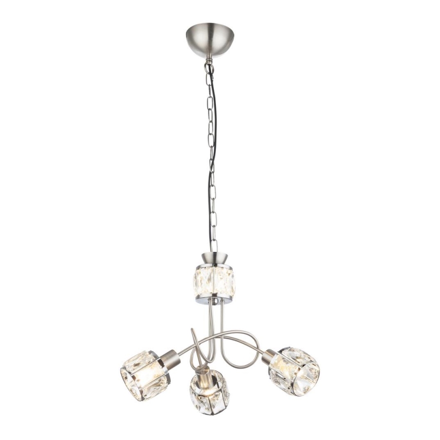 Globo - Suspension chaîne LED 3xE14/40W/230V + LED/5W