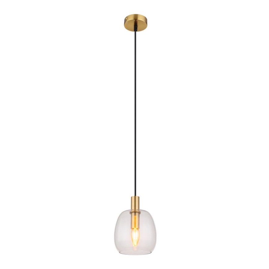 Globo - Suspension filaire 1xE14/40W/230V d. 16 cm laiton