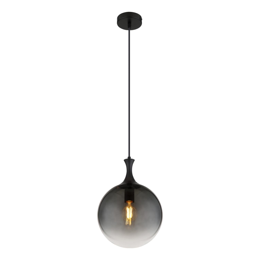 Globo - Suspension filaire 1xE27/10W/230V d. 25 cm noir