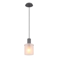 Globo - Suspension filaire 1xE27/40W/230V d. 18 cm blanc