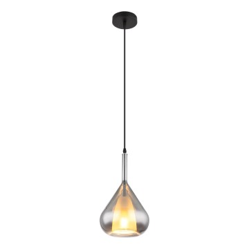 Globo - Suspension filaire 1xE27/60W/230V d. 20 cm noir