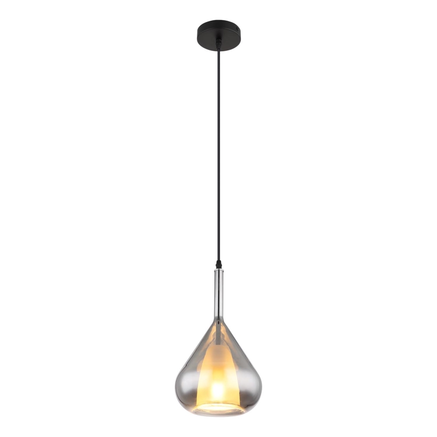 Globo - Suspension filaire 1xE27/60W/230V d. 20 cm noir