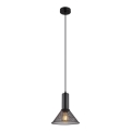 Globo - Suspension filaire 1xE27/60W/230V noir
