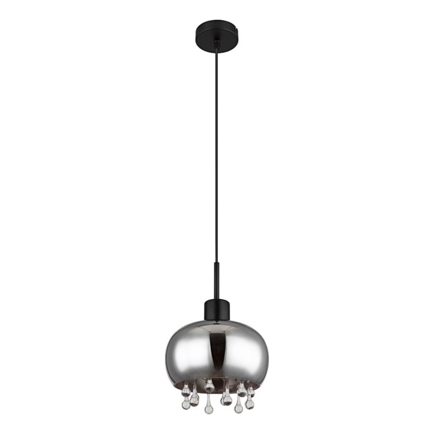 Globo - Suspension filaire 1xE27/9W/230V d. 21 cm noir