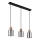 Globo - Suspension filaire 3xE27/25W/230V noir