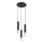 Globo - Suspension filaire 3xE27/60W/230V bois noir