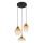 Globo - Suspension filaire 3xE27/60W/230V d. 46 cm orange