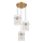Globo - Suspension filaire 3xE27/60W/230V d. 47 cm doré