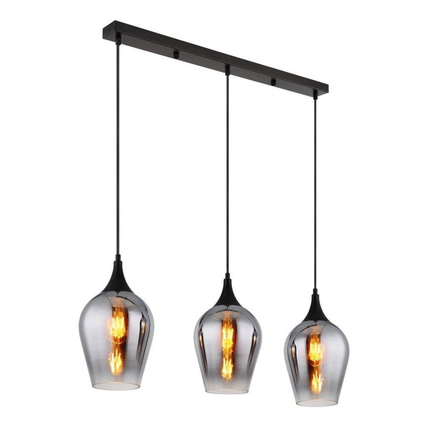 Globo - Suspension filaire 3xE27/60W/230V