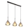 Globo - Suspension filaire 3xE27/60W/230V noir