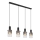 Globo - Suspension filaire 4xE27/40W/230V noir