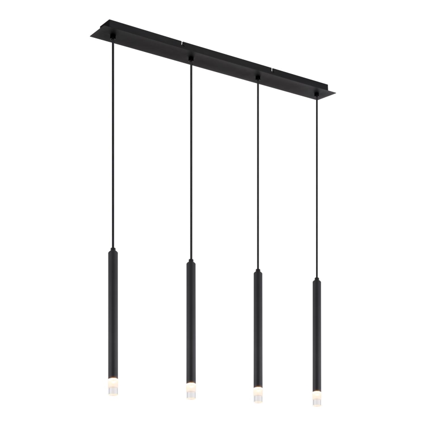 Globo - Suspension filaire 4xG9/4W/230V noir