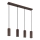 Globo - Suspension filaire 4xGU10/25W/230V marron
