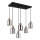 Globo - Suspension filaire 6xE27/25W/230V noir
