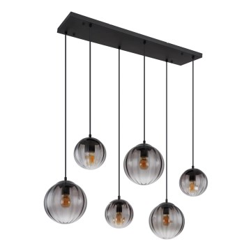 Globo - Suspension filaire 6xE27/60W/230V