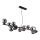 Globo - Suspension filaire LED 13xG9/3,5W/230V fumé/noir